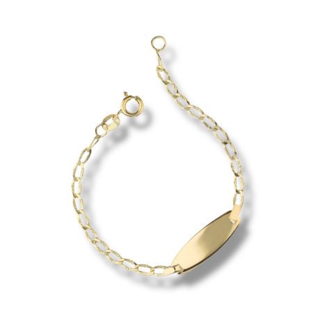 Bracciale Bimbo in Oro Giallo 18kt con Targa