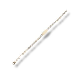 Bracciale con targa in oro da uomo, un gioiello made in Italy di alta oreficeria artigianale, perfetto come idea regalo preziosa.