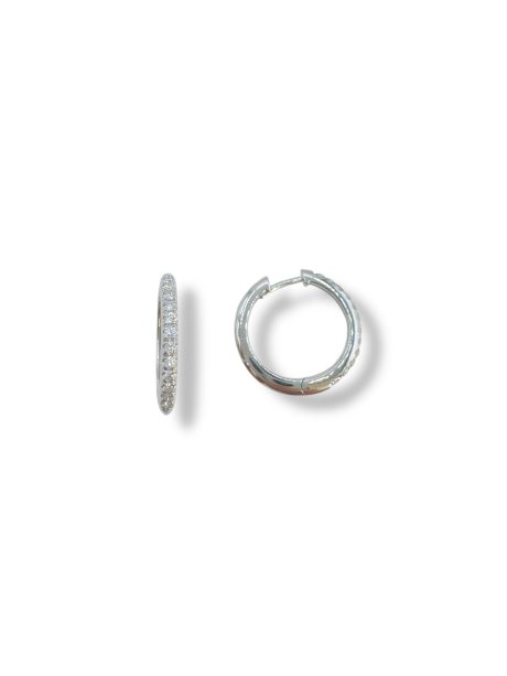 Orecchini Cerchi Diamanti in Oro 750 Davite&Delucchi