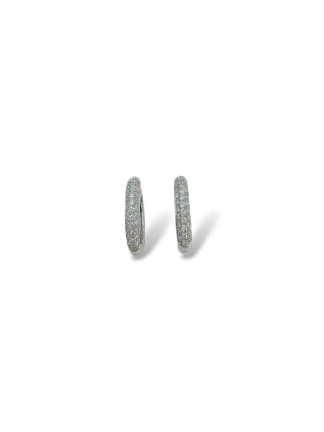 Orecchini Cerchi Diamanti Oro 750 Davite&Delucchi