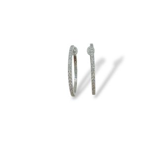 Splendidi cerchi con diamanti in oro 750 Davite&Delucchi: un'esplosione di luce per un gioiello di alta gioielleria.