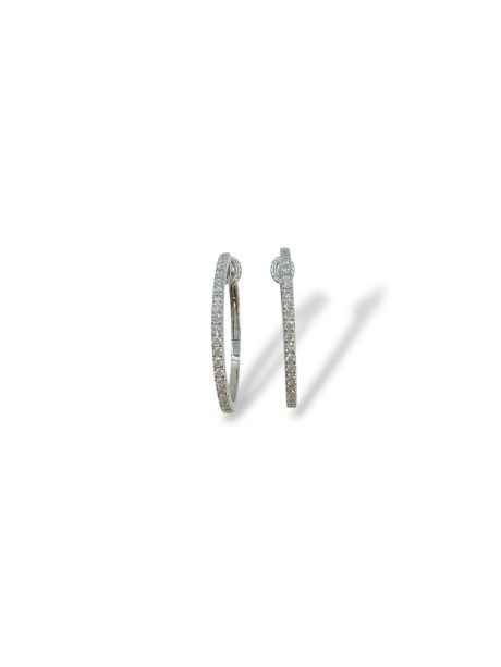 Orecchini Cerchi Diamanti Oro 750 Davite&Dellucchi