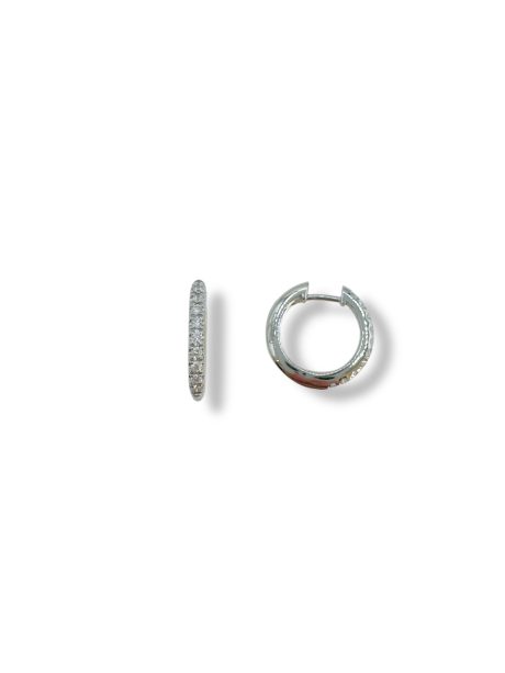 Orecchini Cerchi Diamanti in Oro 750 Davite & Delucchi
