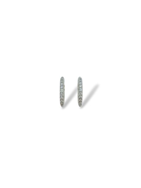 Orecchini Cerchio Diamanti Oro 750 Davite&Delucchi