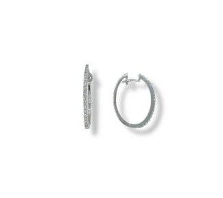 Cerchi con diamanti in oro 750 Davite&Delucchi: un'esplosione di luce e raffinatezza, perfetti per chi ama i gioielli diamanti. (Vista 2)