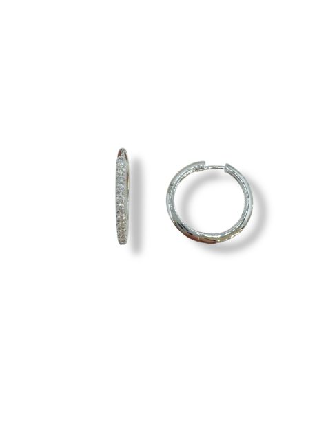 Orecchini Cerchi Diamanti in Oro 750 Davite&Delucchi