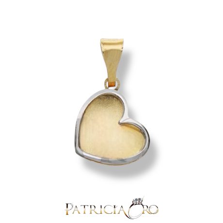 Ciondolo Donna Cuore in Oro Bicolore 18kt