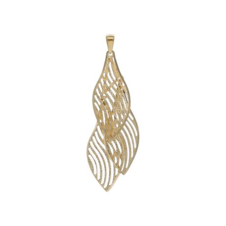 Ciondolo Donna a Forma di Foglie in Oro 18kt
