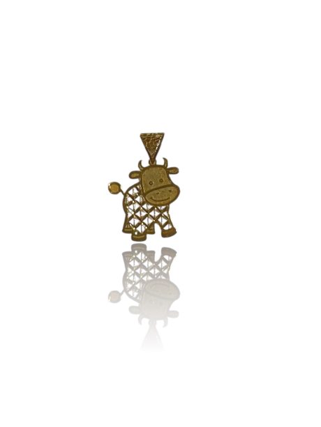 Ciondolo Mucca in Oro 18kt Donna