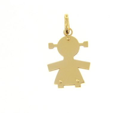 Ciondolo in Oro Forma Bimba 18kt