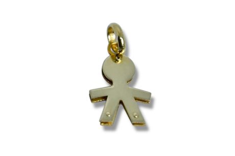 Ciondolo Sagoma Bimbo in Oro 18kt Giallo