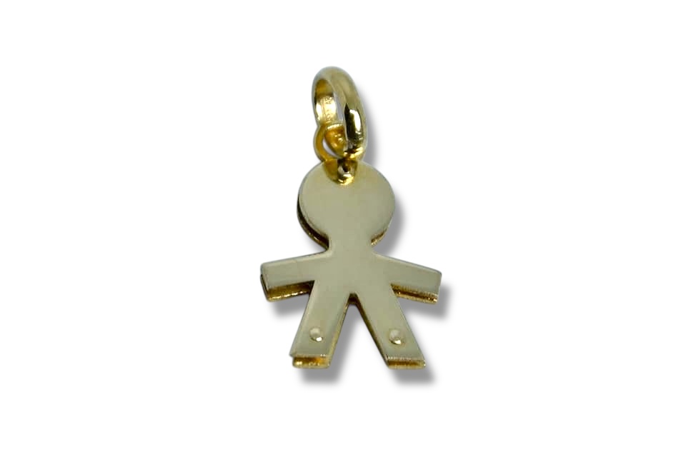Ciondolo in Oro 18k Sagoma Bimbo | Gioielleria Patricia Oro Ciondolo in oro a forma di bimbo, un gioiello made in italy perfetto come idea regalo preziosa