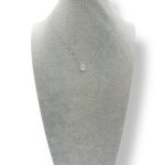 Splendida collana Davite&Delucchi in oro bianco 750 con acquamarina e diamanti: un capolavoro di gioielli diamanti per un'eleganza senza tempo.