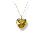 Collana con cuore in oro 750, un gioiello di lusso perfetto per un'idea regalo preziosa. (Vista 2)