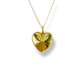 Collana con cuore in oro 750, un gioiello di lusso perfetto per un'idea regalo preziosa. (Vista 2)