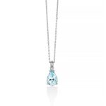 La Collana Miluna Acquamarina e Diamanti: un capolavoro di gioielleria diamanti in oro bianco, perfetto per un'idea regalo preziosa.