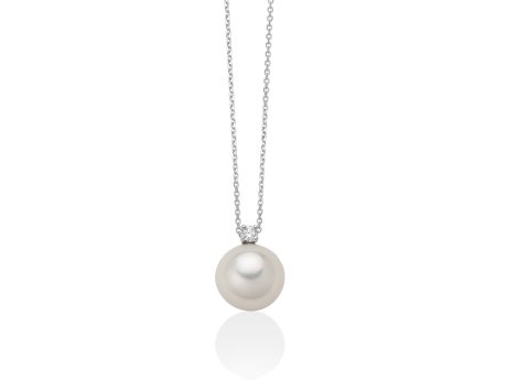 Collana Miluna Diamante e Perla in Oro 750