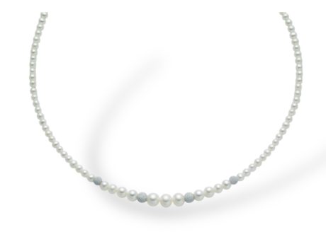 Collana Miluna Perle Fresh Water in Oro 18k