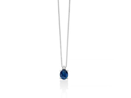 Collana Miluna Zaffiri Blu e Diamanti Oro Bianco 750