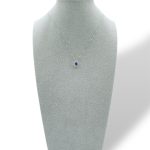 Splendida Collana Zaffiro e Diamanti in Oro 750, un gioiello di lusso firmato Davite&Delucchi, perfetto per un'occasione speciale.