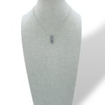 Splendida collana Davite&Delucchi in oro 750 con zaffiro e diamanti, un gioiello di lusso per un'eleganza senza tempo.