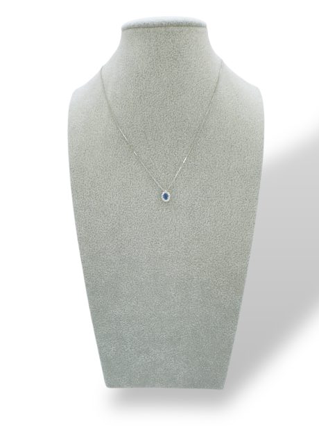 Collana Zaffiro e Diamanti Davite&Delucchi Oro 750