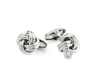 Eleganti gemelli in argento UnoAerre, un esempio di gioielli di lusso per un'idea regalo preziosa.