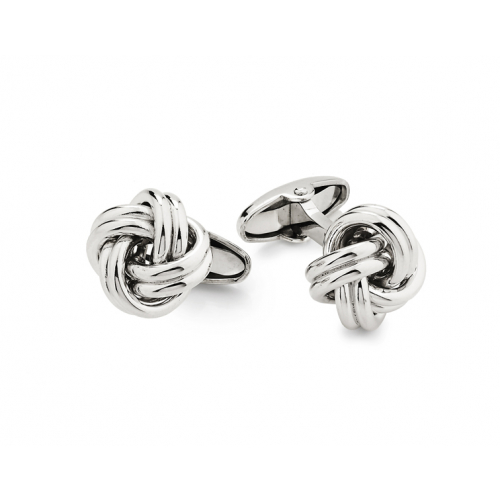 Eleganti gemelli in argento UnoAerre, un esempio di gioielli di lusso per un'idea regalo preziosa.