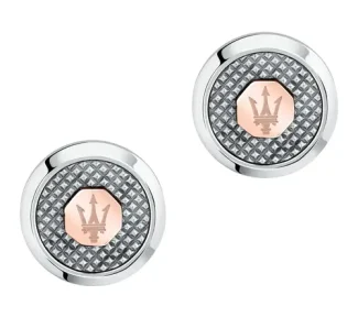 I Gemelli Maserati Jewels, realizzati in acciaio pregiato, incarnano l'eleganza scultorea e rappresentano un'idea regalo preziosa nel mondo dei gioielli di lusso.