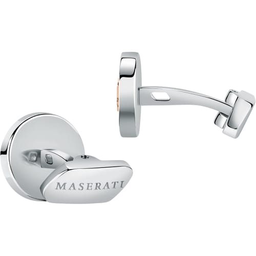 Gemelli Maserati Jewels in oro rosa: un'esclusiva creazione di gioielli di lusso per l'uomo che ama l'eleganza senza tempo. (Vista 2)