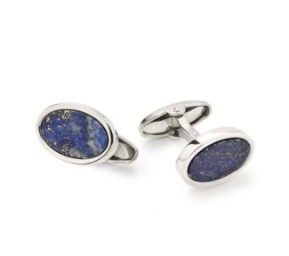 I Gemelli UnoAerre in Argento e Lapislazzuli: un'esplosione di eleganza senza tempo, perfetti come gioielli di lusso per l'uomo che ama distinguersi.