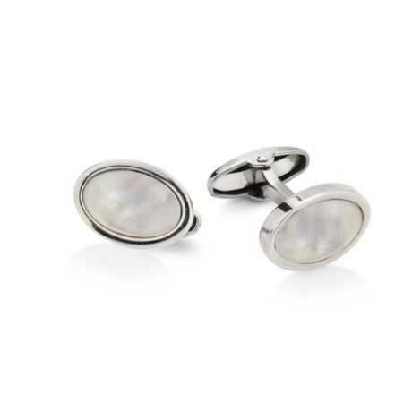 Gemelli UnoAerre in Argento Bianco e Madreperla