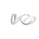 Orecchini a cerchio Miluna in oro bianco e diamanti: l'eleganza senza tempo dei gioielli diamanti per un regalo prezioso.