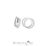 Splendidi Orecchini Cerchi in Oro con Diamanti Miluna Gioielli, un'eccellenza di gioielli diamanti per un'idea regalo preziosa.