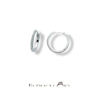 Splendidi Orecchini Cerchi in Oro con Diamanti Miluna Gioielli, un'eccellenza di gioielli diamanti per un'idea regalo preziosa.