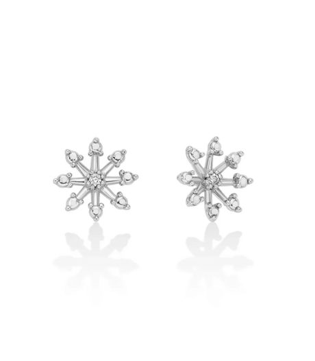 Orecchini Miluna Diamanti Oro Bianco 375
