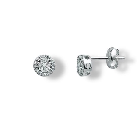 Orecchini Miluna Oro Bianco 18KT e Diamanti 0.21 Ct