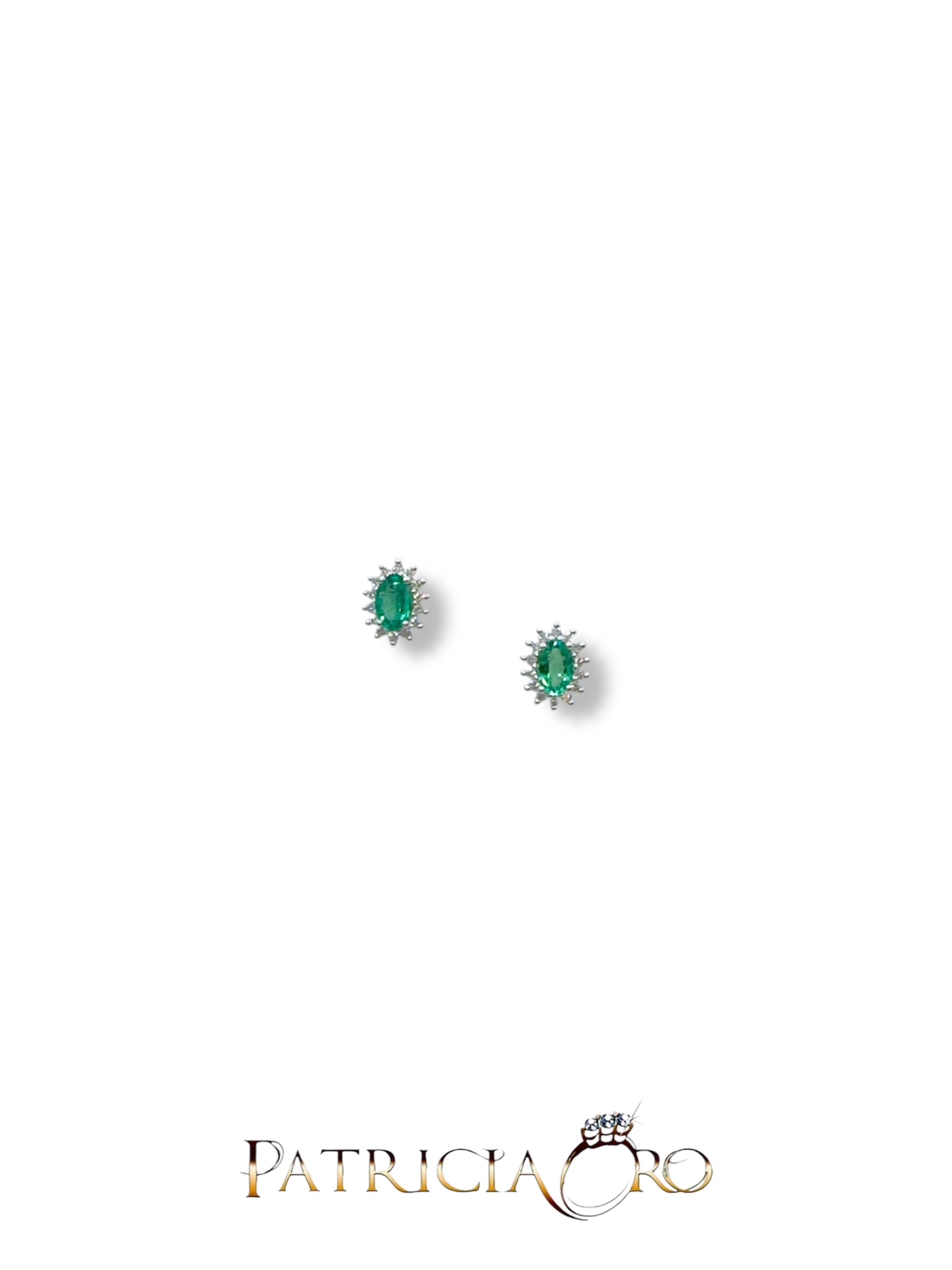 Splendidi orecchini Davite&Delucchi con smeraldi e diamanti, un'eccellenza di gioielli smeraldo per un'eleganza senza tempo.