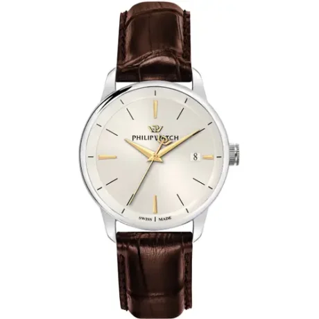 Orologio Philip Watch Anniversary Uomo Acciaio e Pelle Marrone