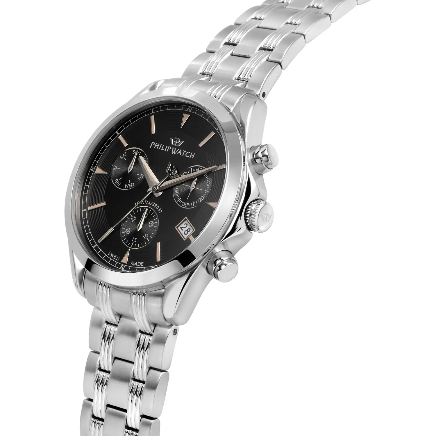 L'orologio Philip Watch Blaze, un gioiello di lusso per chi ama l'eleganza senza tempo. (Vista 4)