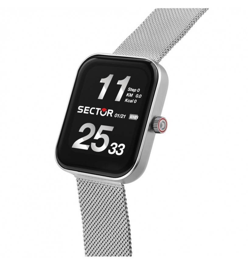 Scopri l'Orologio Smartwatch Sector S-03, un gioiello di lusso che unisce tecnologia e stile. Perfetto per chi cerca un accessorio sofisticato e funzionale. (Vista 3)