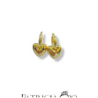 Women's 18kt Gold Heart Earrings