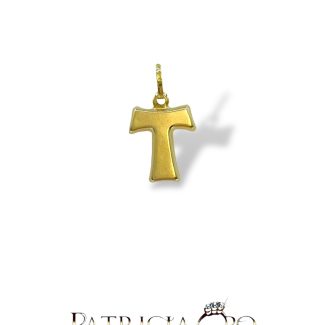 Tao Cross Pendant in 18kt Gold