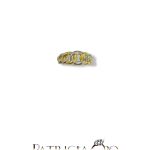 Anello oro bicolore 18kt donna modello catena
