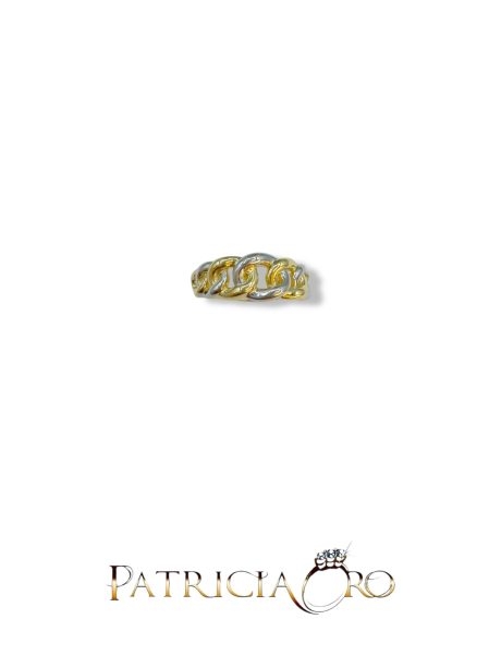 Anello Donna in Oro Bicolore 18kt