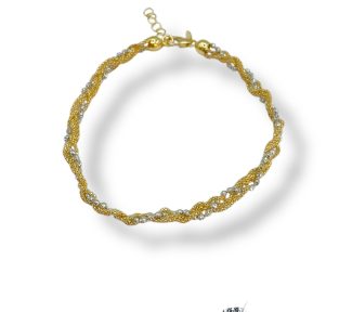 Bracciale da donna giallo e bianco, un gioiello di lusso perfetto per un'idea regalo preziosa.