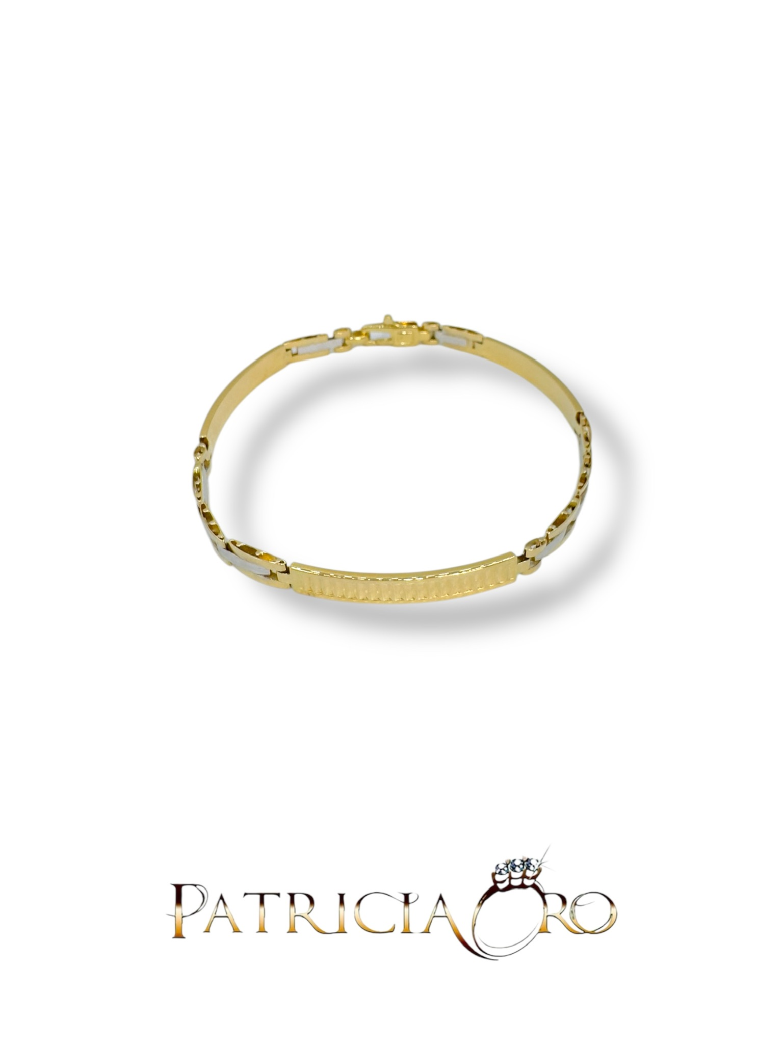 Bracciale maschile in oro 18k, un gioiello di lusso perfetto per un regalo prezioso.