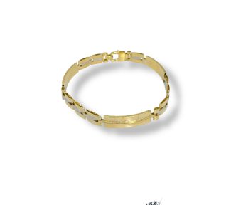 Bracciale maschile in oro 750, un gioiello di lusso perfetto per un regalo prezioso.