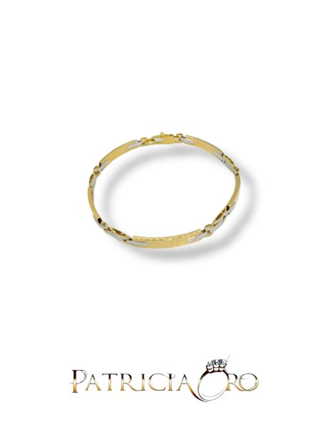 Bracciale Uomo Oro 18kt Bicolore