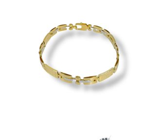 Bracciale da uomo in oro 750, un gioiello di lusso perfetto per un'idea regalo preziosa.